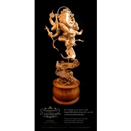 Phra Boocha Bronze over Honey Bronze Patina Base 26 cm Height (32 parts combination)